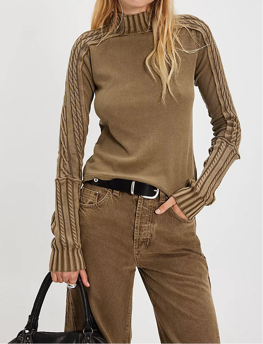 Breezy Swit Fossil Dune Top