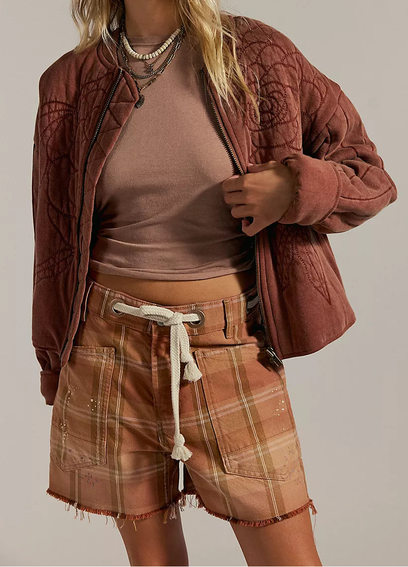 Rose Cinnamon Stick Zip-Up Sweatshirt