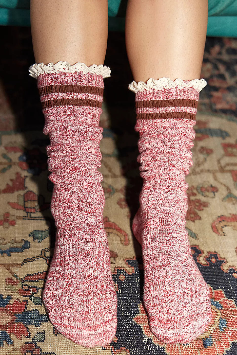 Homecoming Knee High Red Socks