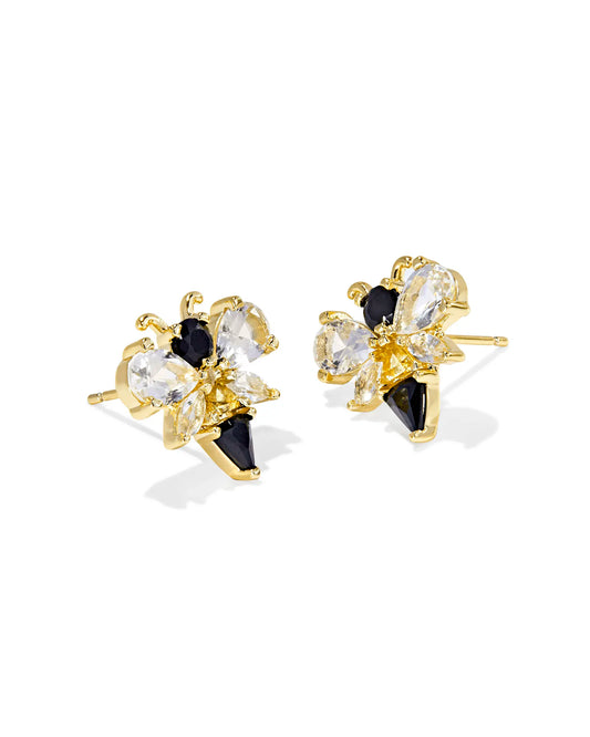Bee Gold Stud Earrings
