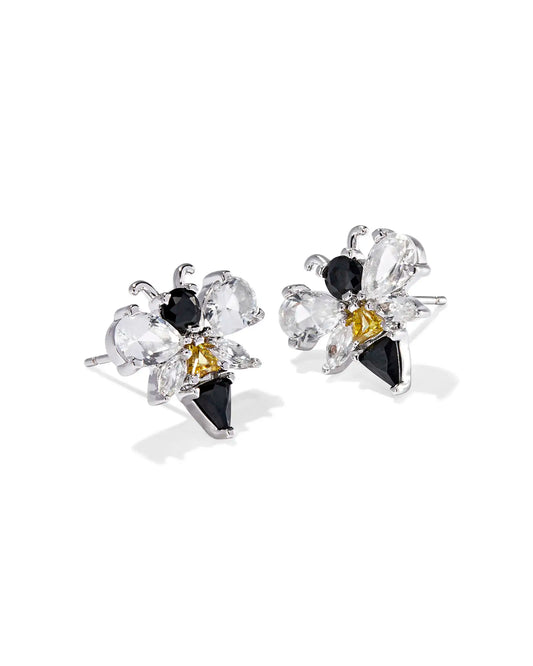Bee Silver Stud Earrings