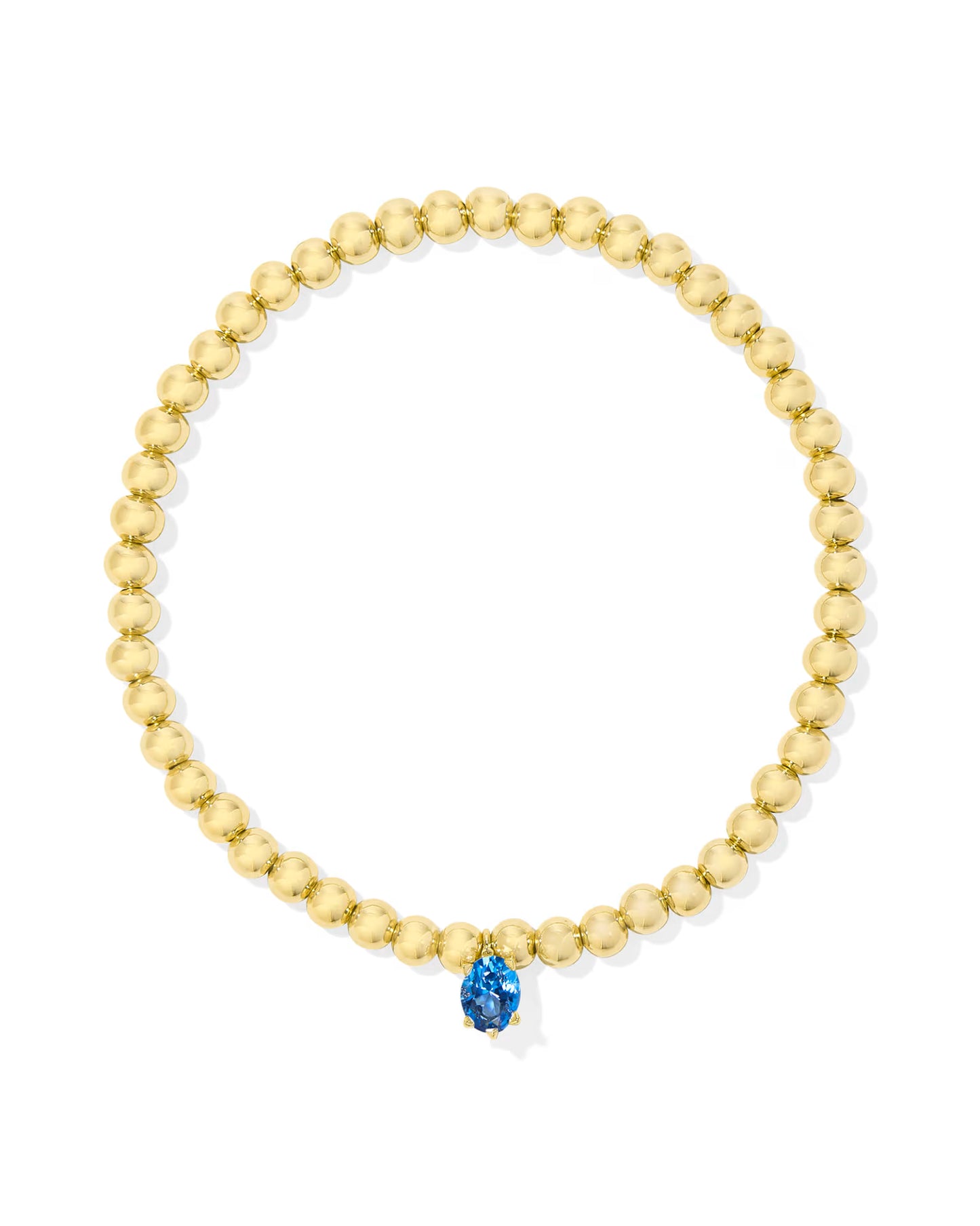 Cailin Gold Stretch Bracelet in Violet Crystal