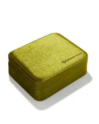 Mattie Large Box in Peridot Velvet
