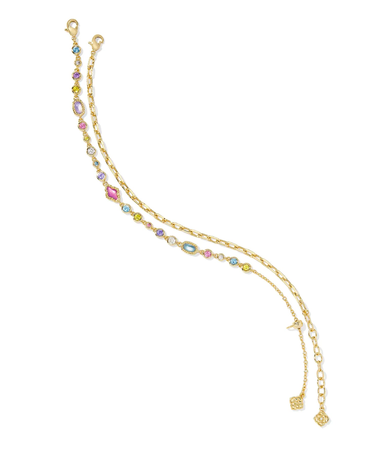 Mini Elisa Abbie Gold Set Bracelet in Multi Mix