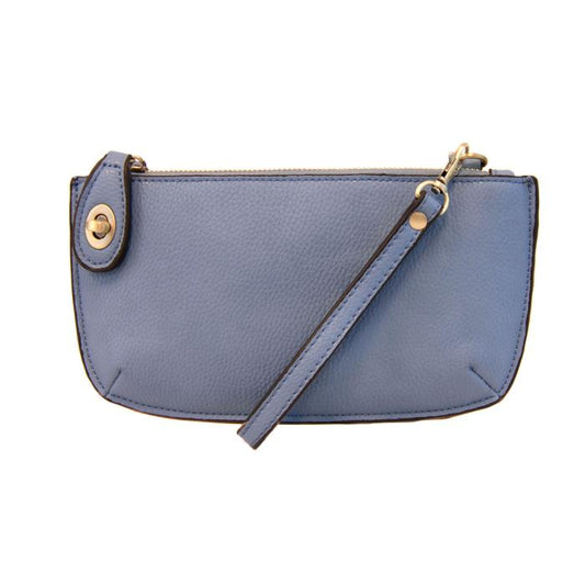 Mini Crossbody Chambray Wristlet Clutch