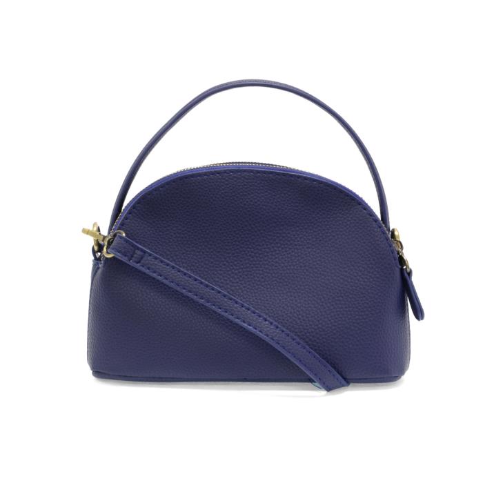 Larissa Double Zip Navy Crossbody Bag