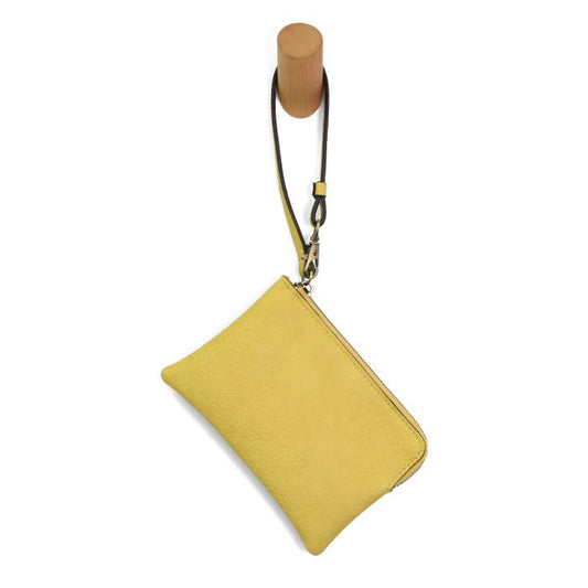 Pippa Yellow Wristlet Pouch