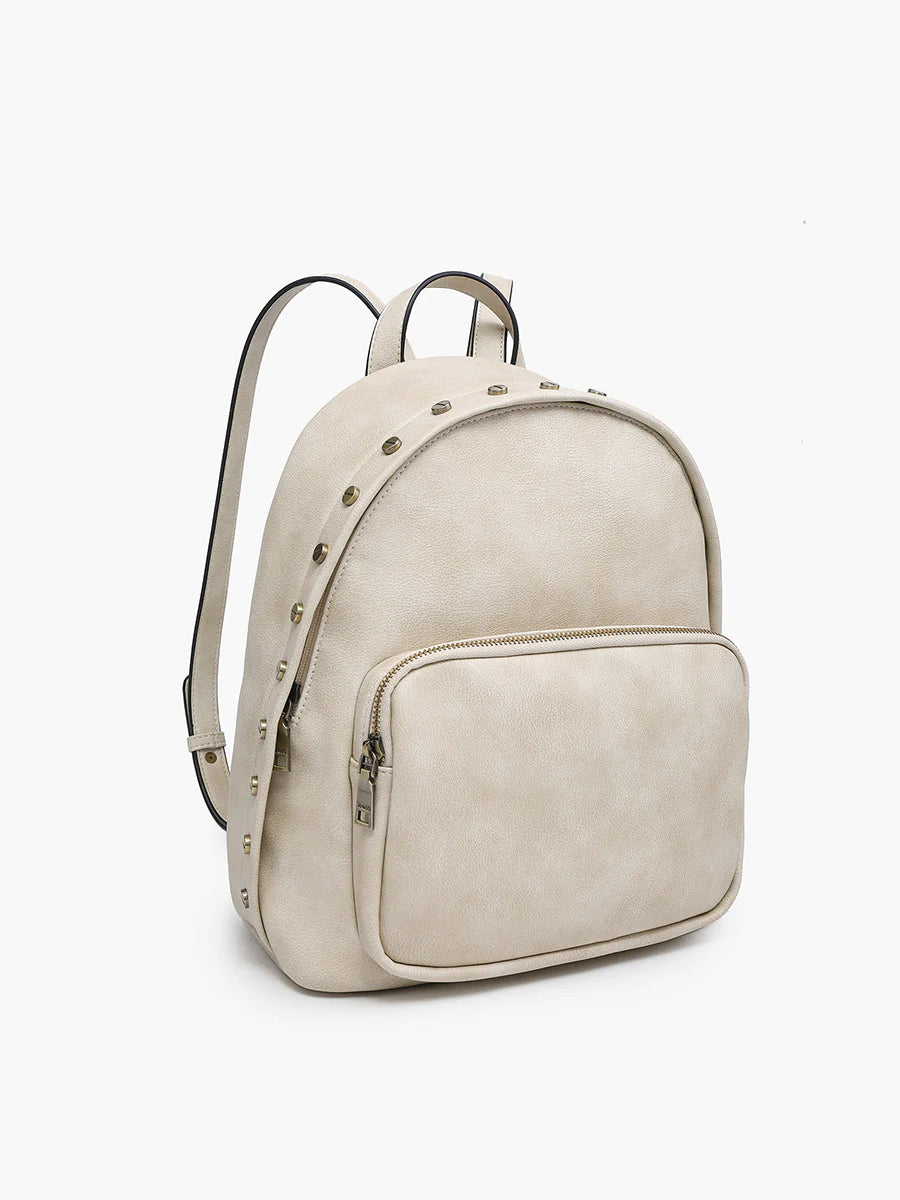 Sariya Off White Studded Backpack