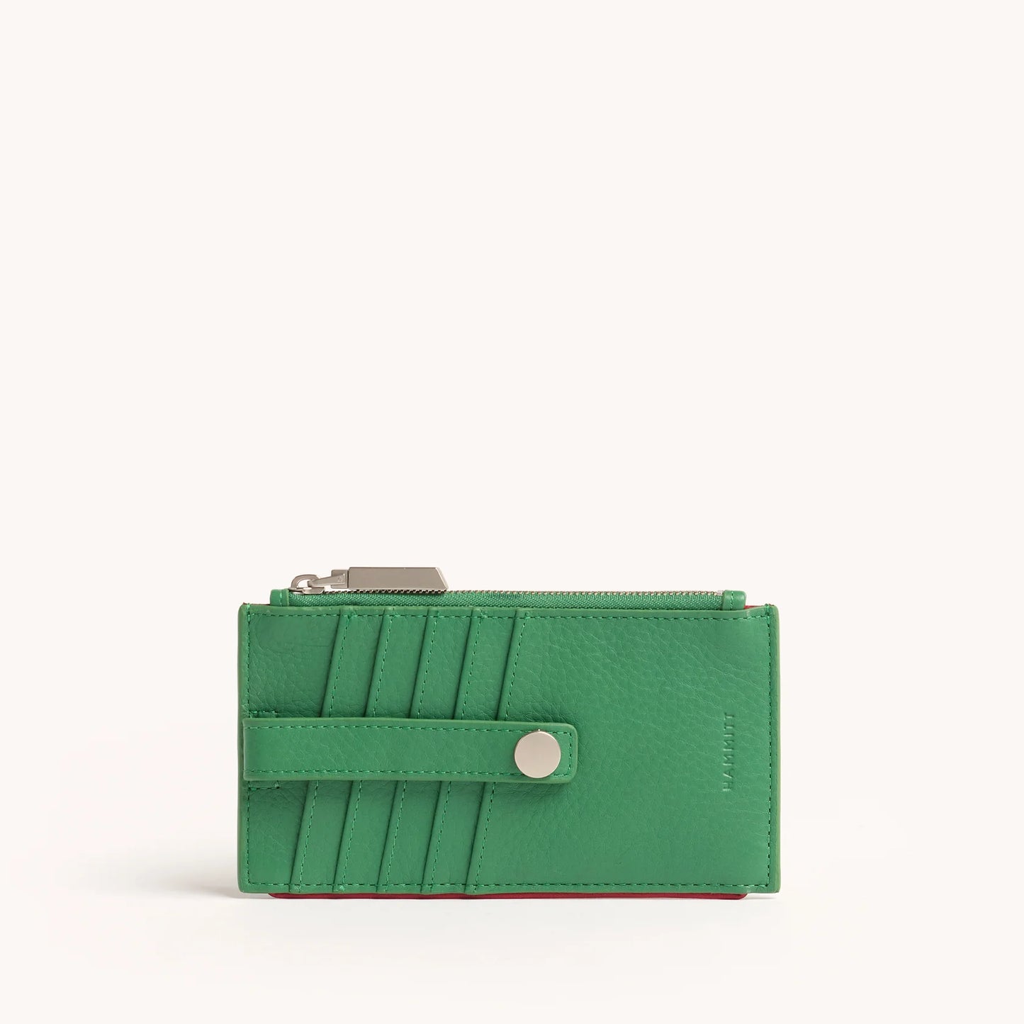 210 West Lime Zest/Brushed Silver Zip Wallet
