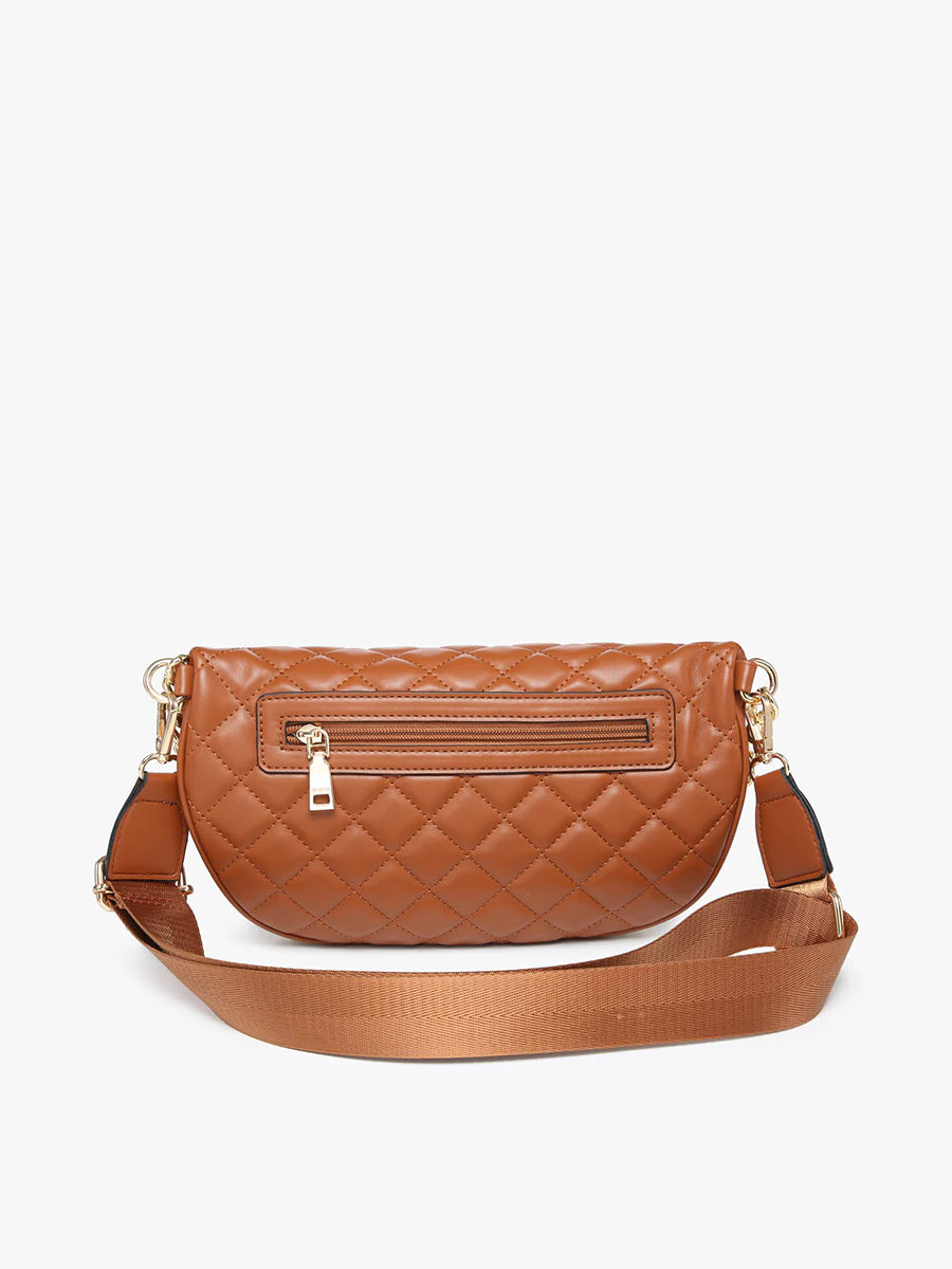 Sylvie Brown Quilted Belt Bag
