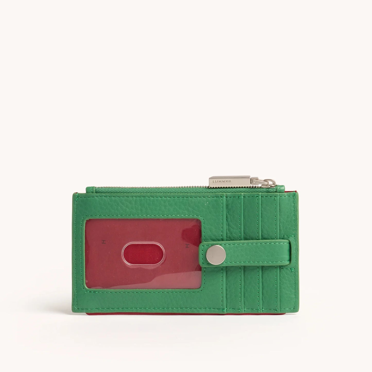 210 West Lime Zest/Brushed Silver Zip Wallet