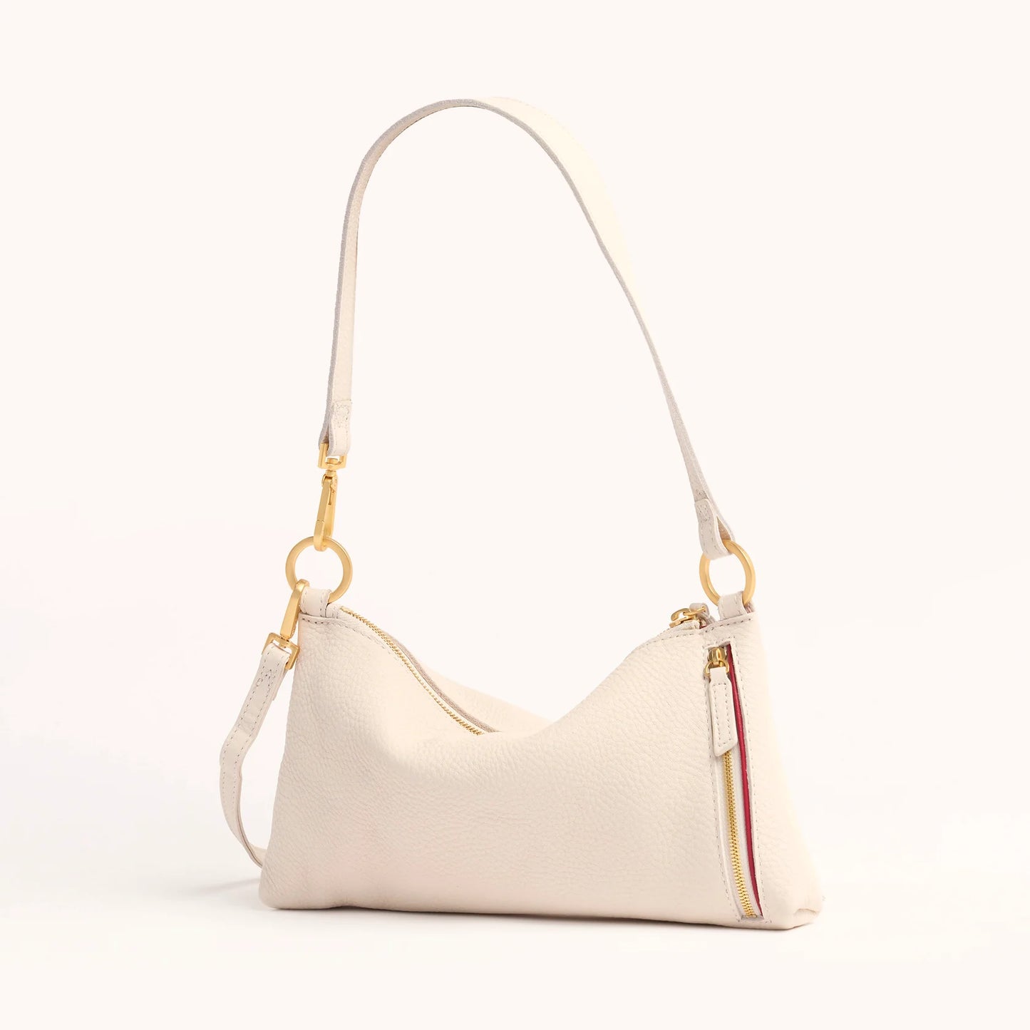 Kyle Small Calla Lily White/Brushed Gold Handbag