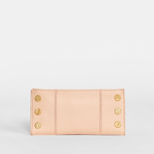 110 North Champagne Pink Pebble Wallet