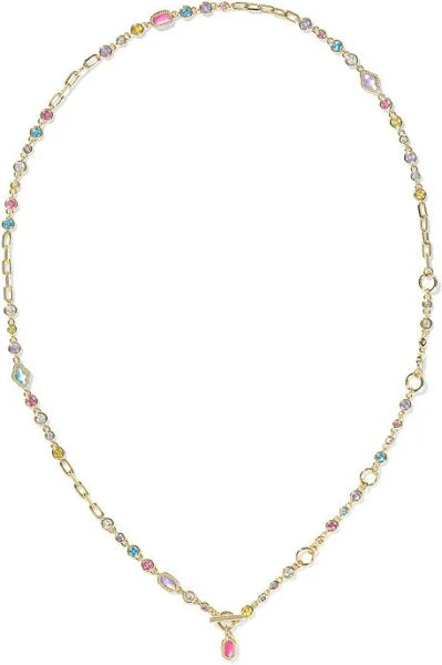 Mini Elisa Abbie Gold Strand Necklace in Multi Mix