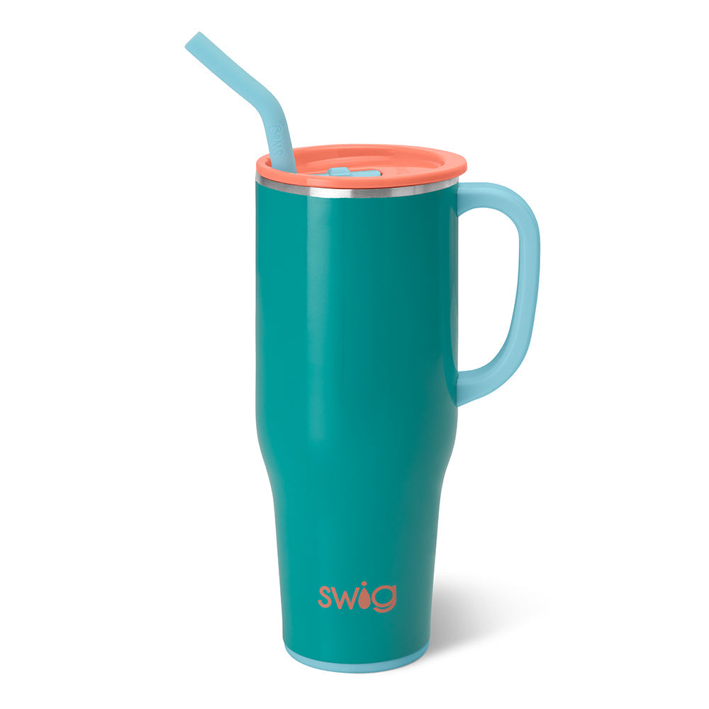 Swig Life Straw Set with Silicone Flexi-Tips, Reusable Eco-Friendly Straws  for 40oz Mega Mugs