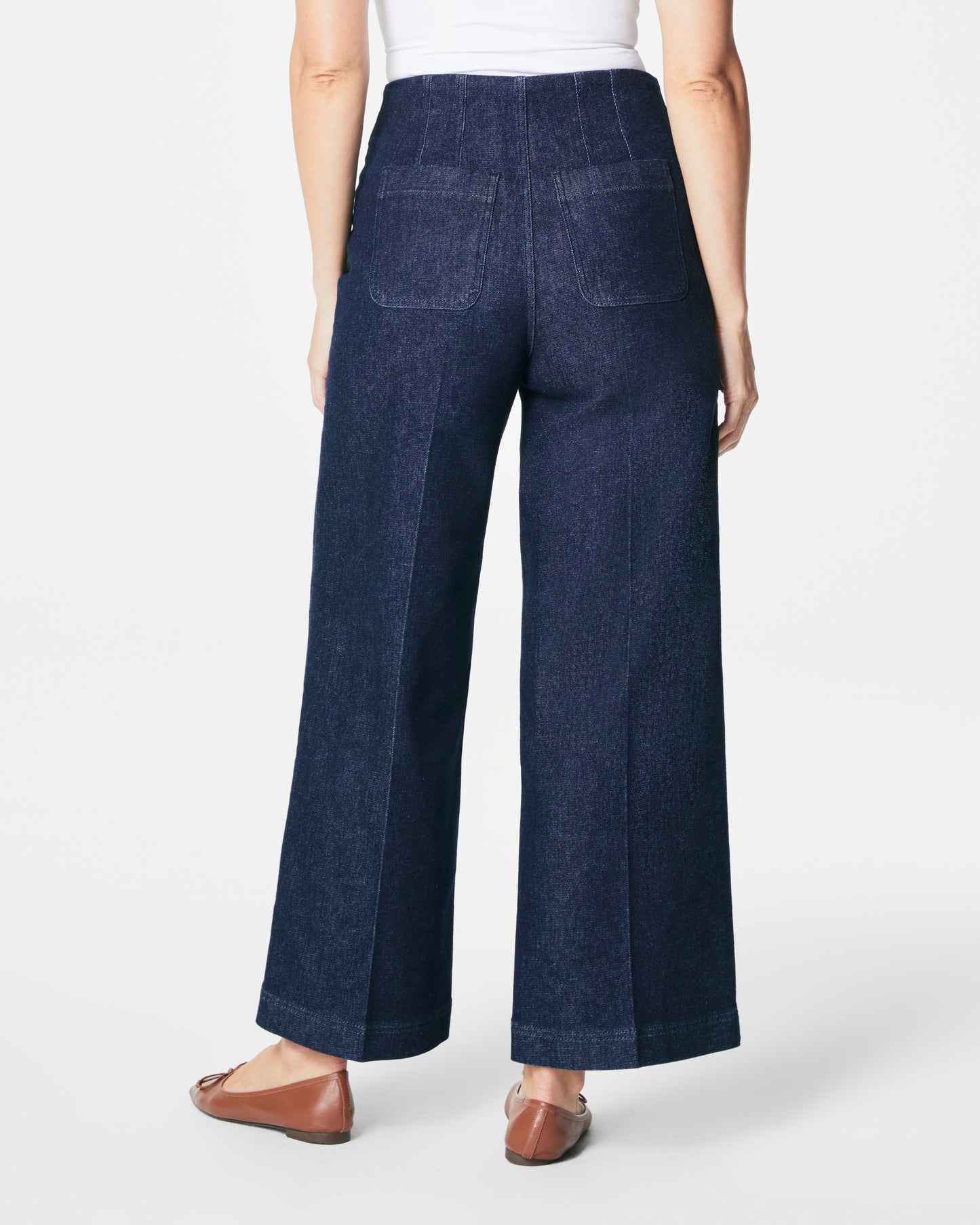 Spanxshape™ Everywear Zero Waistband Cropped Wide Leg Jeans