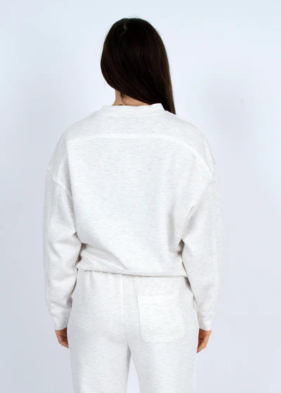 Lucie Ivory Mel Pullover Top