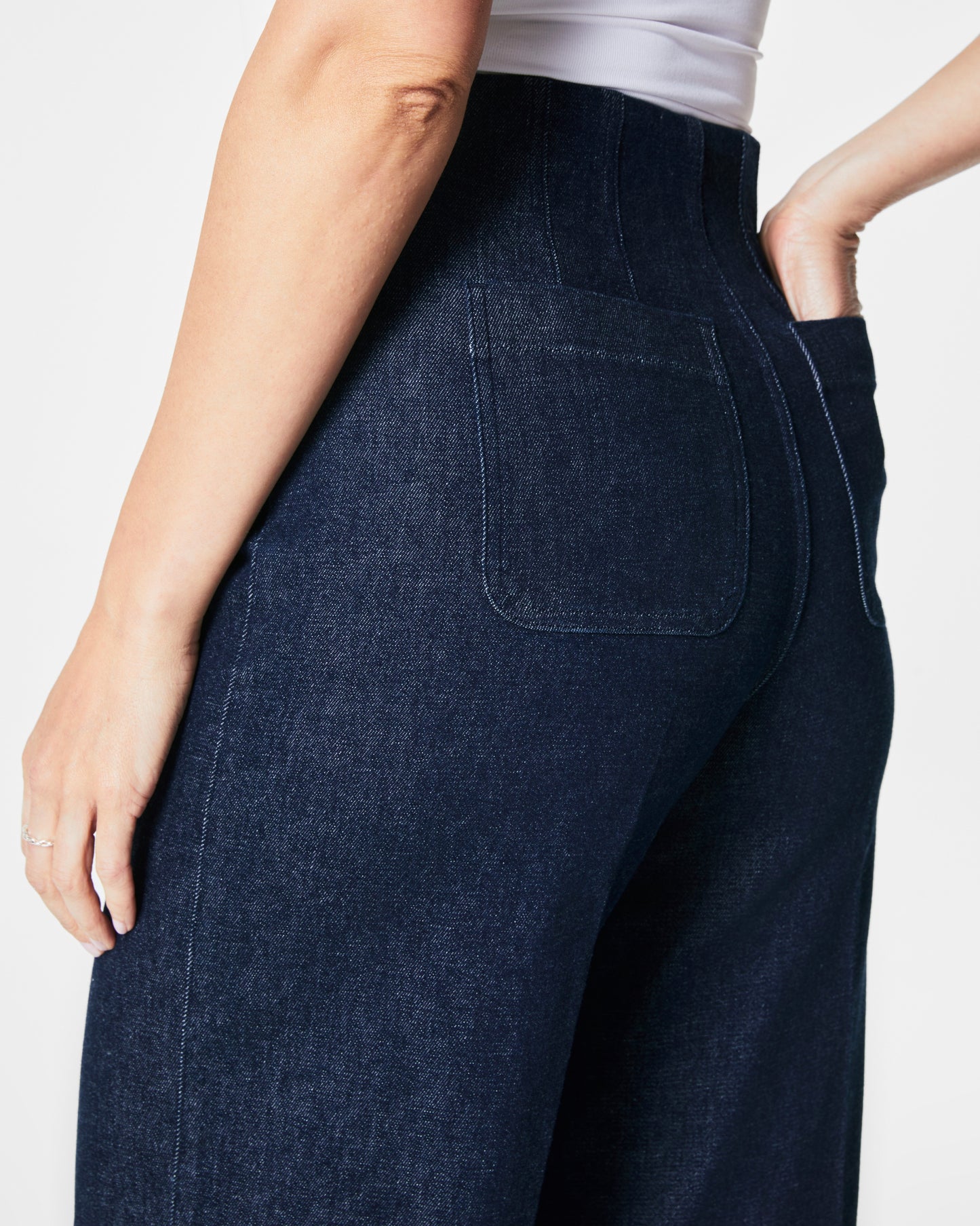 Spanxshape™ Everywear Zero Waistband Cropped Wide Leg Jeans