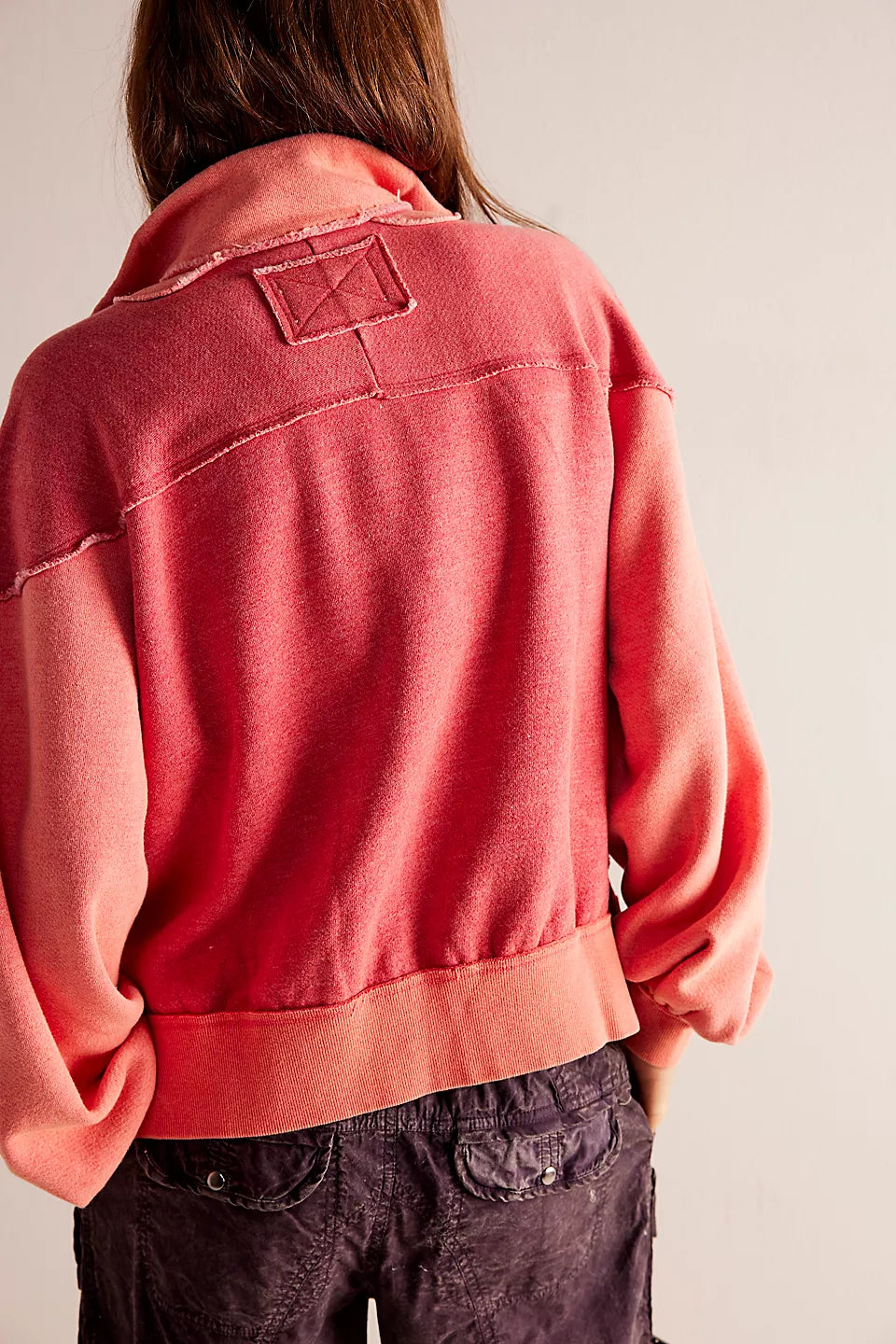Kassey Cherry Half Zip Top