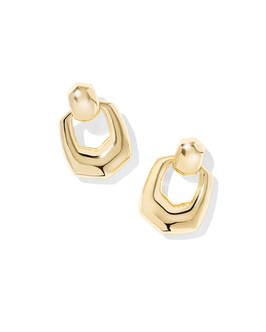 Kaitlin Gold Open Frame Earring