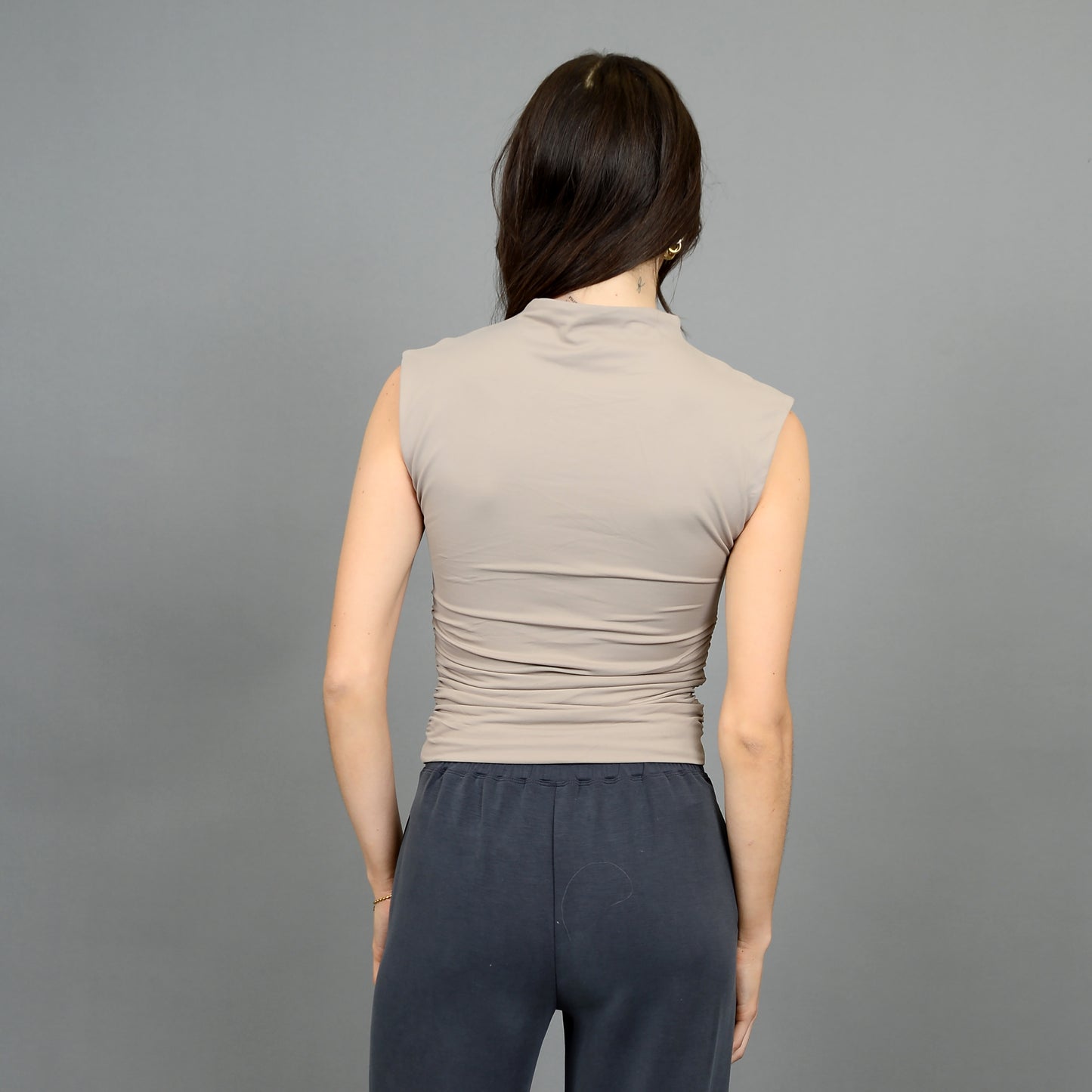 Second Skin Yve Mock Neck Nomad Tank Top