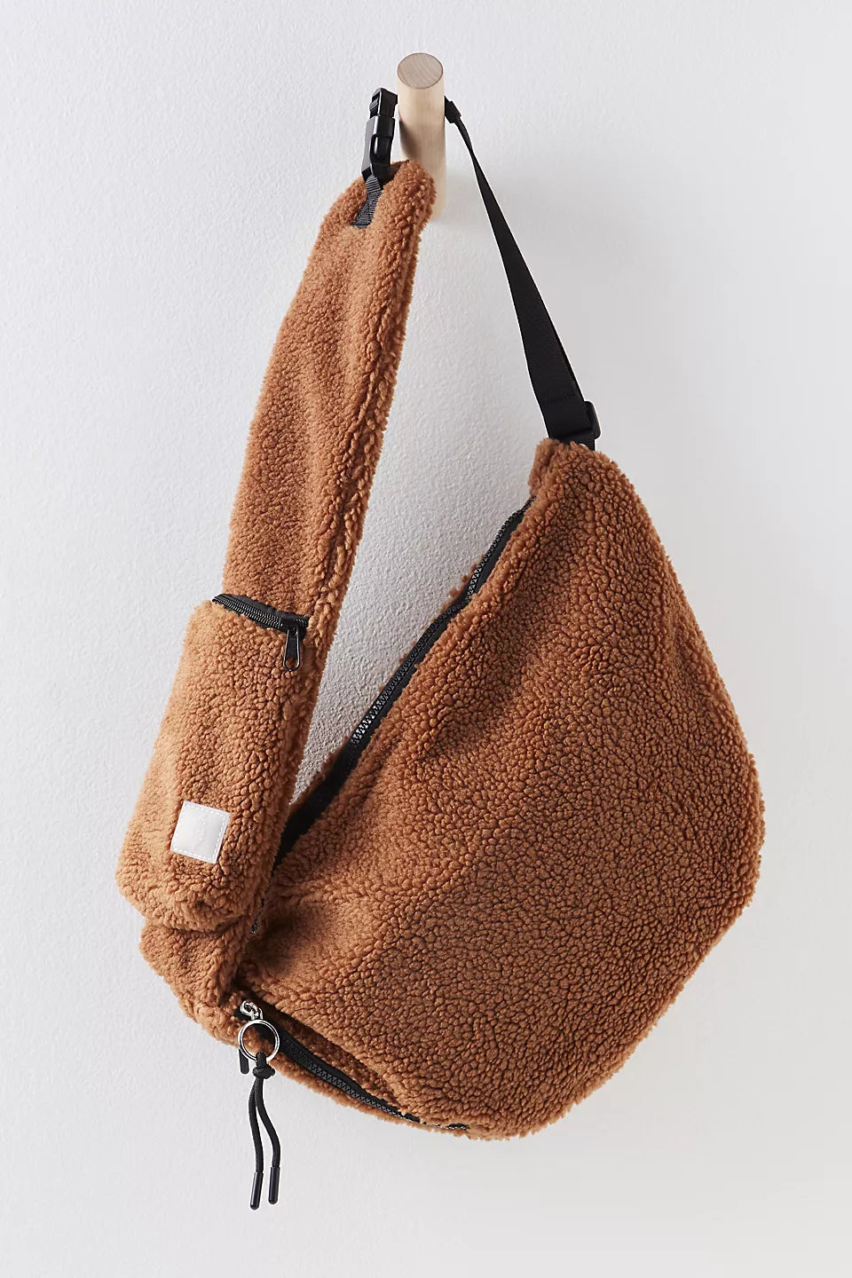 Overachiever Sherpa Coco Teddy Sling Bag