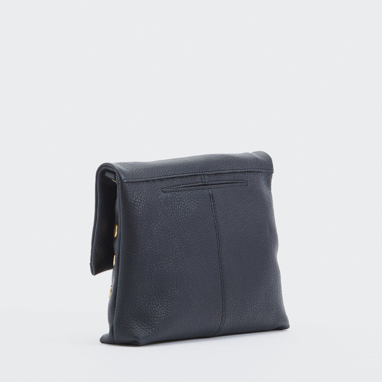 VIP Medium Black/Brushed Gold Red Zipper Handbag