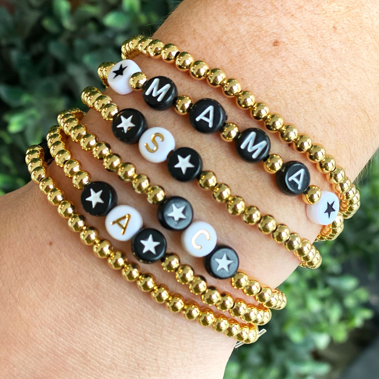 Star Gold Initial Bracelet