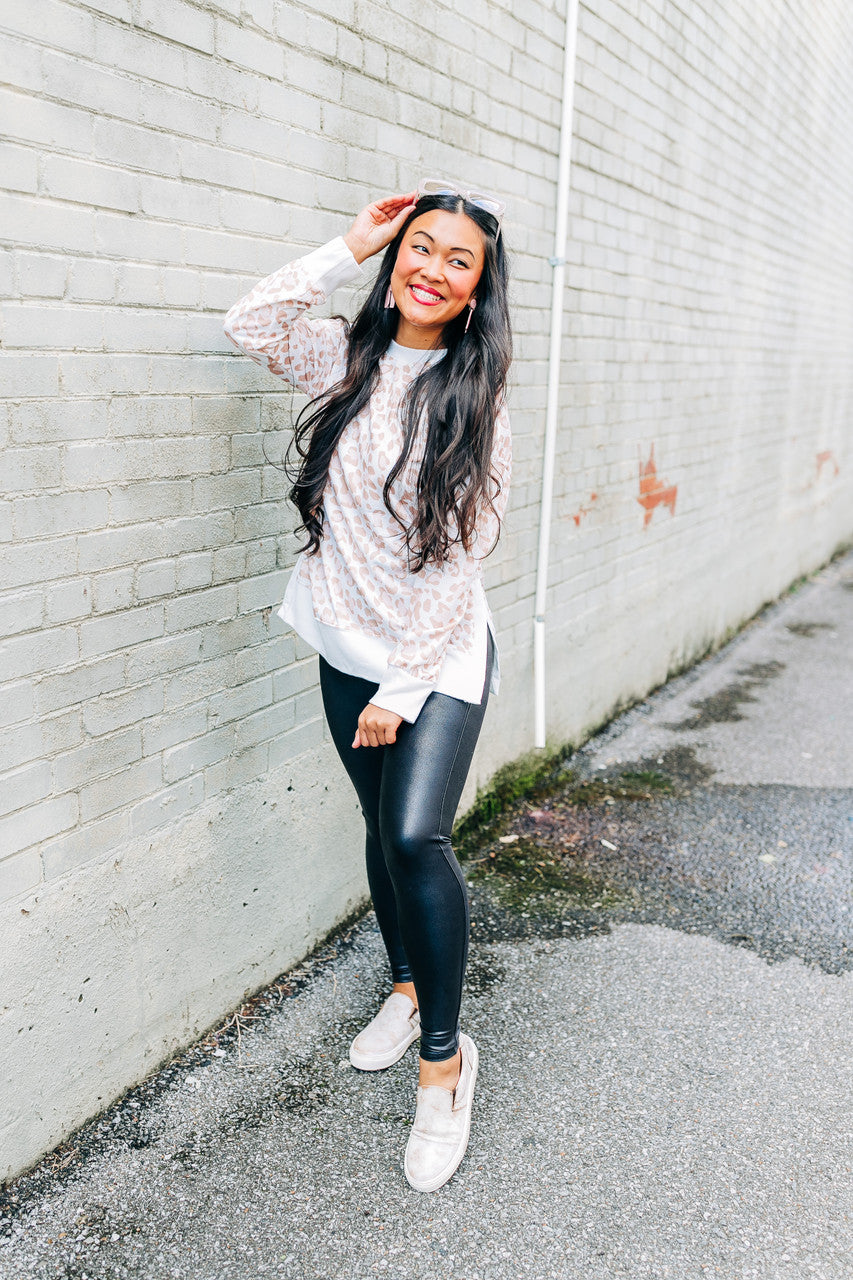 Faux Leather Black Leggings