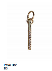 Pave Bar Charm