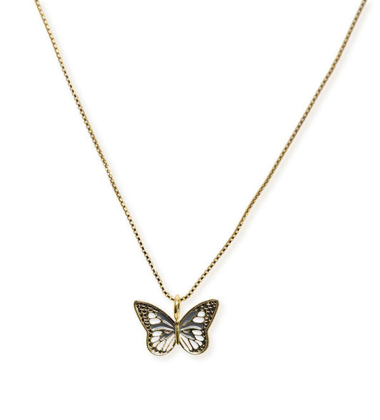 Shay Black Butterfly Necklace