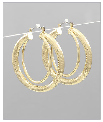 In Command Hoops Earrings