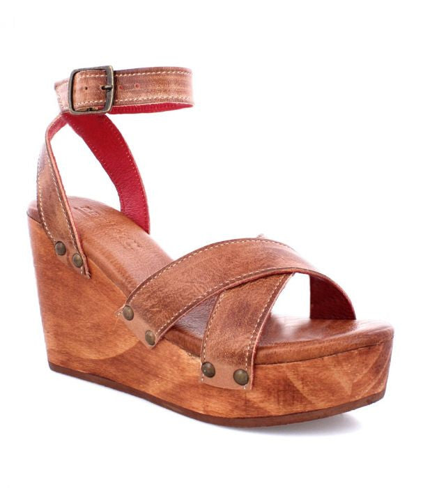 Grettell Tan Rustic Wedge