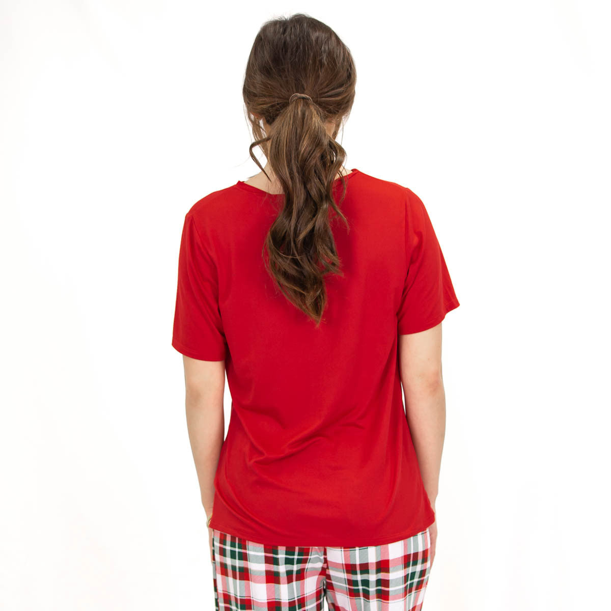 Highlands V-Neck Red Tee