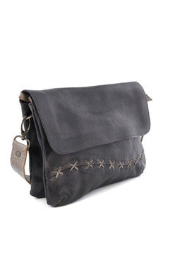 Cleo Black Icicle Rustic Handbag
