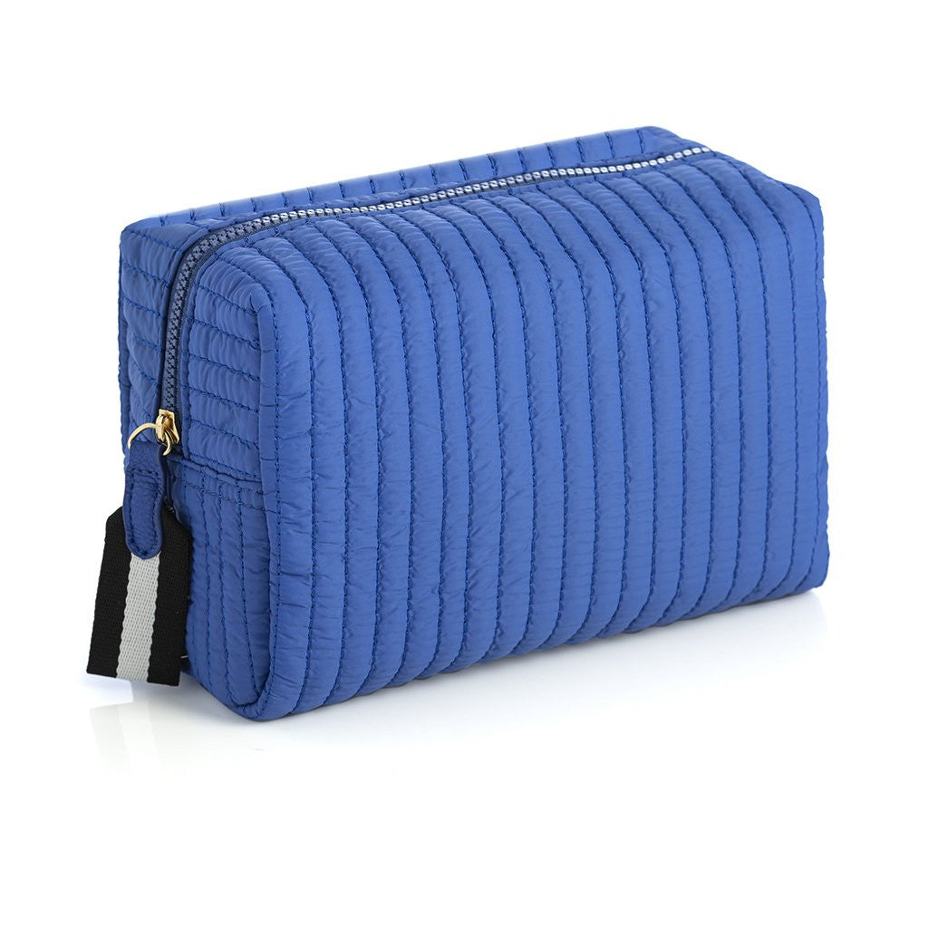 Ezra Large Boxy Ultramarine Cosmetic Bag