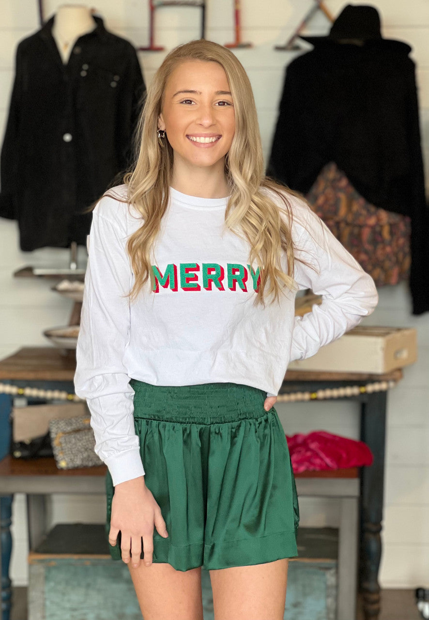 Retro Green Merry Tee