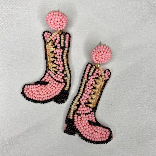 Dancing Shoes Pink Earrings