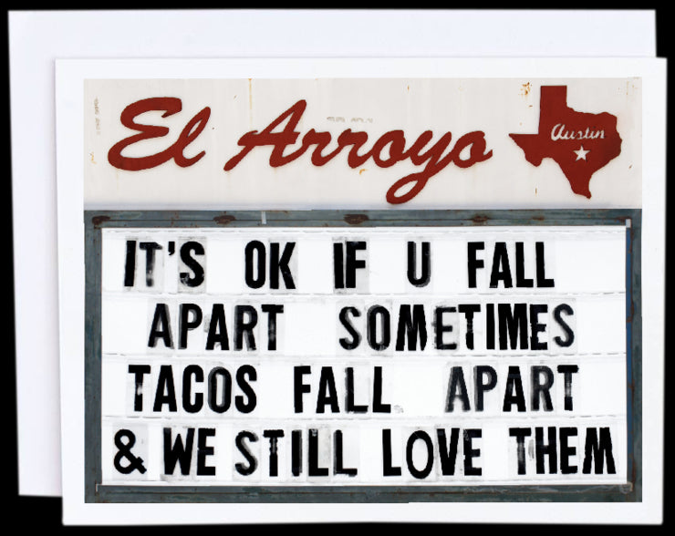 Tacos Fall Apart Card