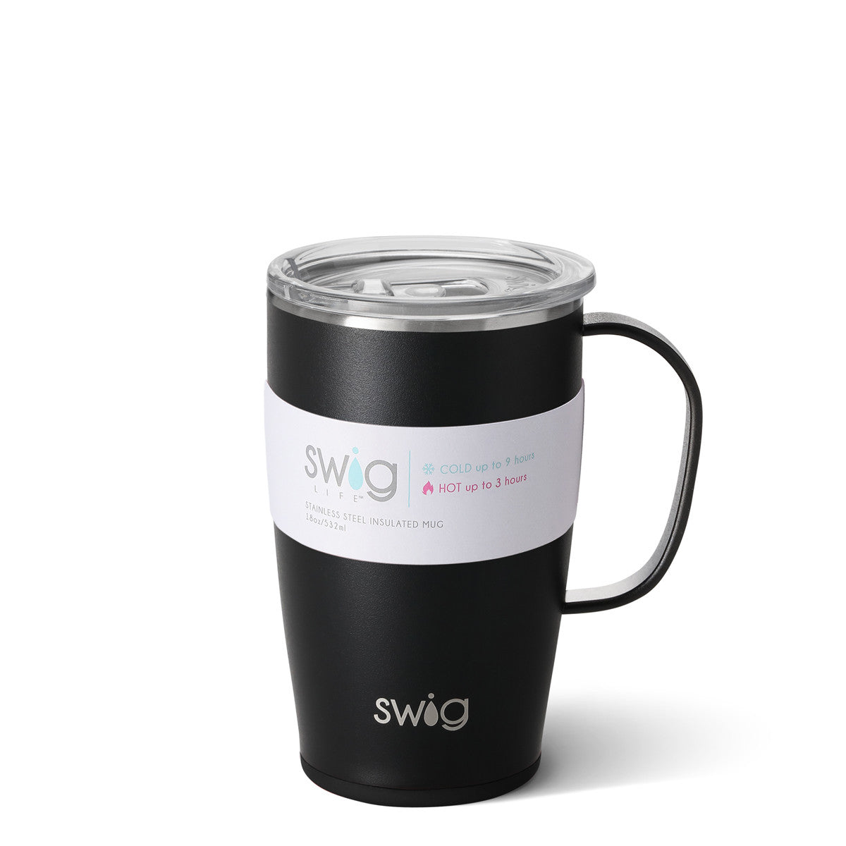 Matte Black Travel Mug (18oz)
