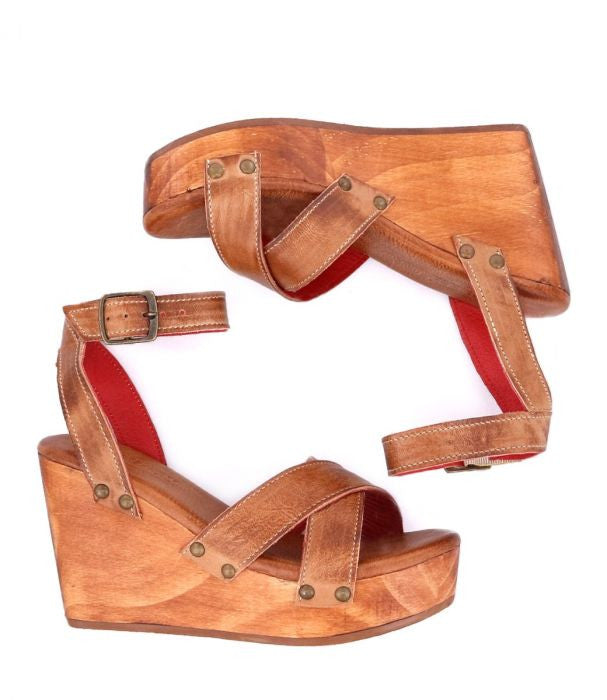 Grettell Tan Rustic Wedge