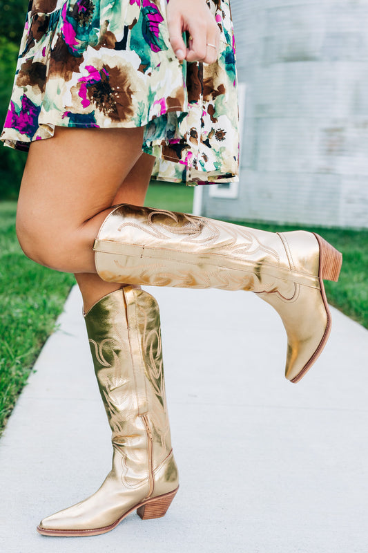 Agency Gold Boots