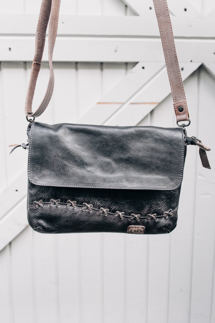 Cleo Black Icicle Rustic Handbag