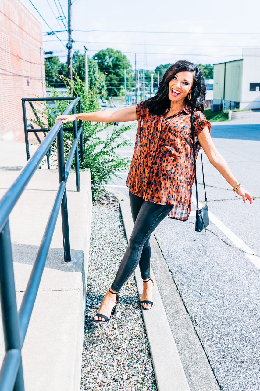 Faux Leather Black Leggings