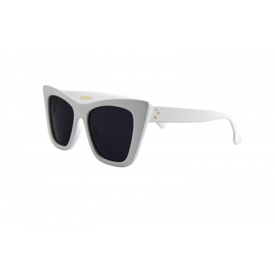 Ashbury White And Smoke Polarized Sunglasses