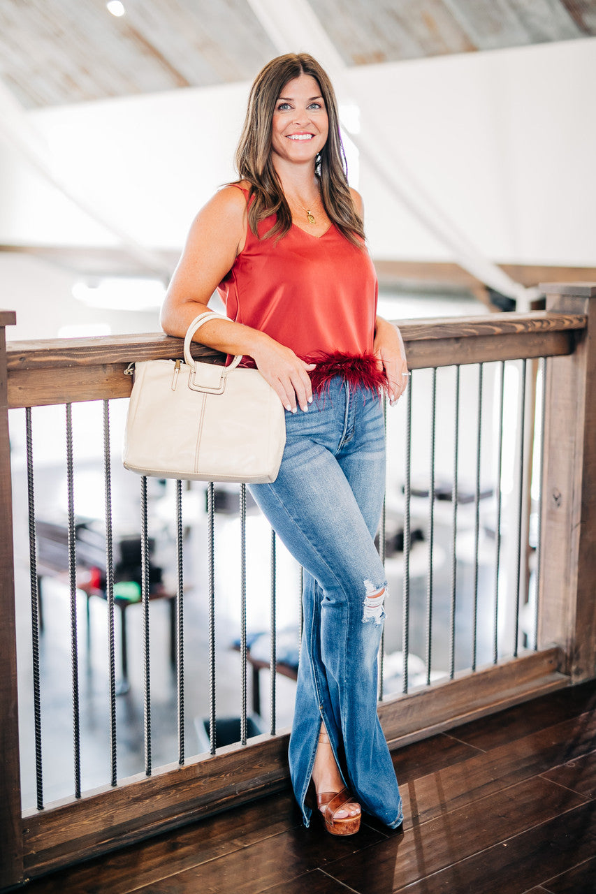 Such A Delight Auburn Top
