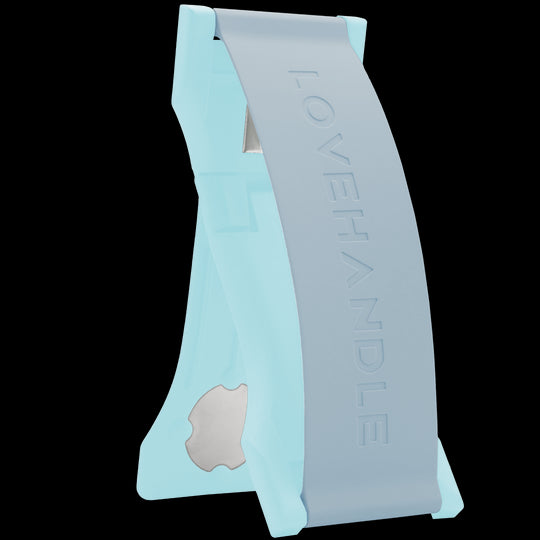 PRO Silicone Frosty Blue Glow Phone Grip & Stand