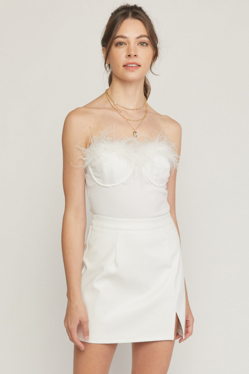 Sweet And Casual Off White Bodysuit