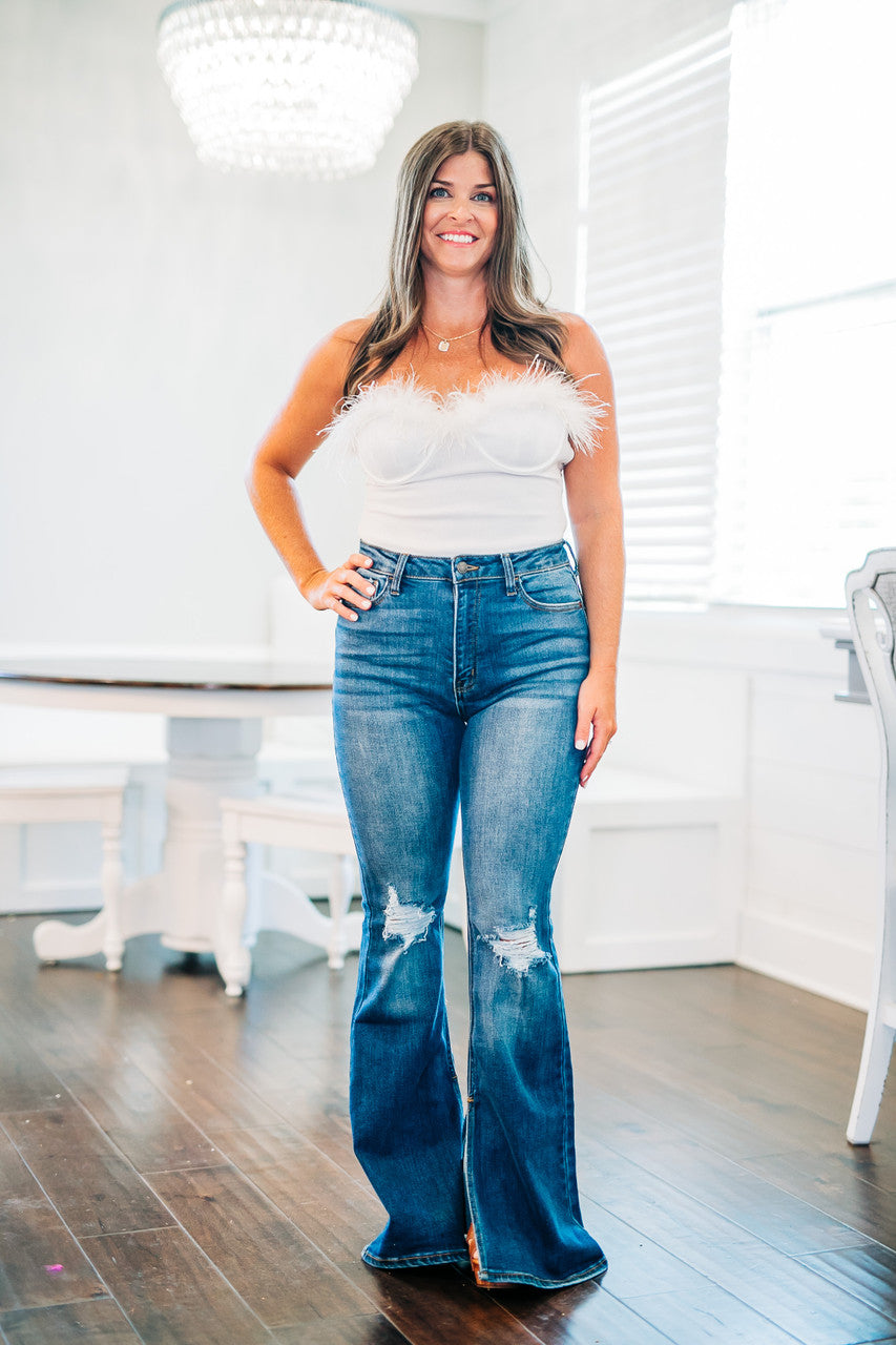 Sweet And Casual Off White Bodysuit