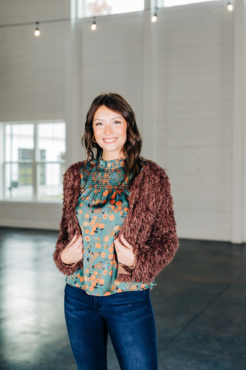 Fill Your Cup Brown Jacket